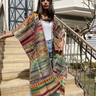 Indian embroidery kaftan