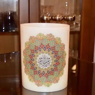 Islamic Candle, Personalized Candles, Flameless Candle.