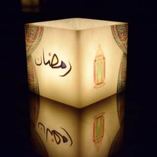 Ramadan Candle, Flameless Candle, Handmade Hollow Candle.