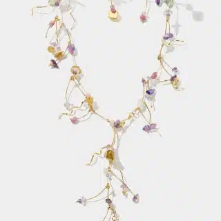 La Joie Amethyst, Tourmaline & Rose Quartz Necklace