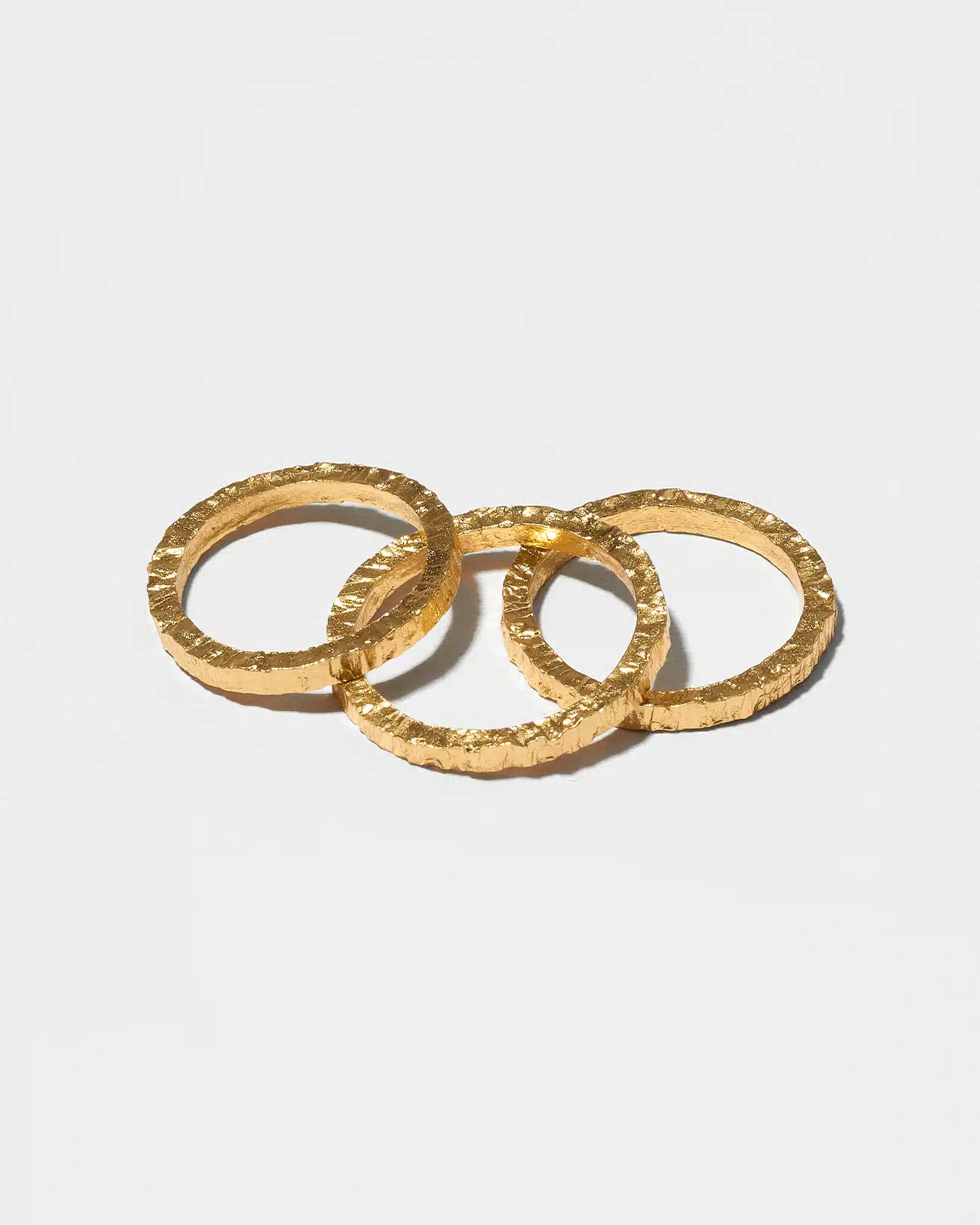 Just Rings Collection, Stacking Lines Ring 7 Lines Gold Stacking Rings SZR248.2