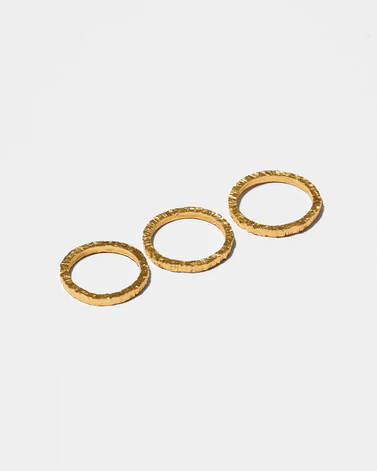 Just Rings Collection, Stacking Lines Ring 2 Lines Gold Stacking Rings SZR248.5