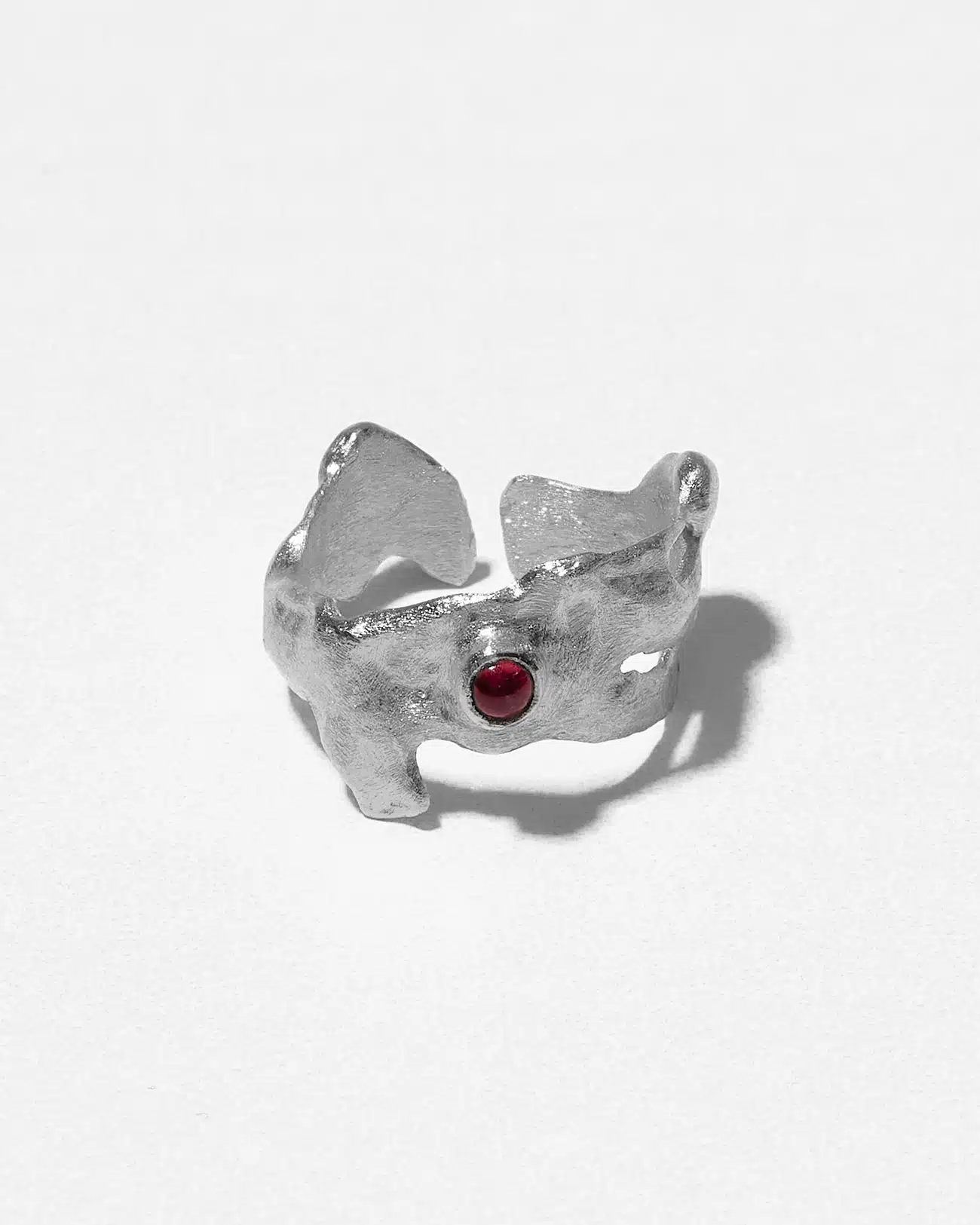 Essential Collection , Irregular Liquid Garnet Knuckle Ring 1 Essential Collection , Irregular Liquid Garnet Knuckle Ring