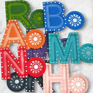 Personalized Letter Coasters