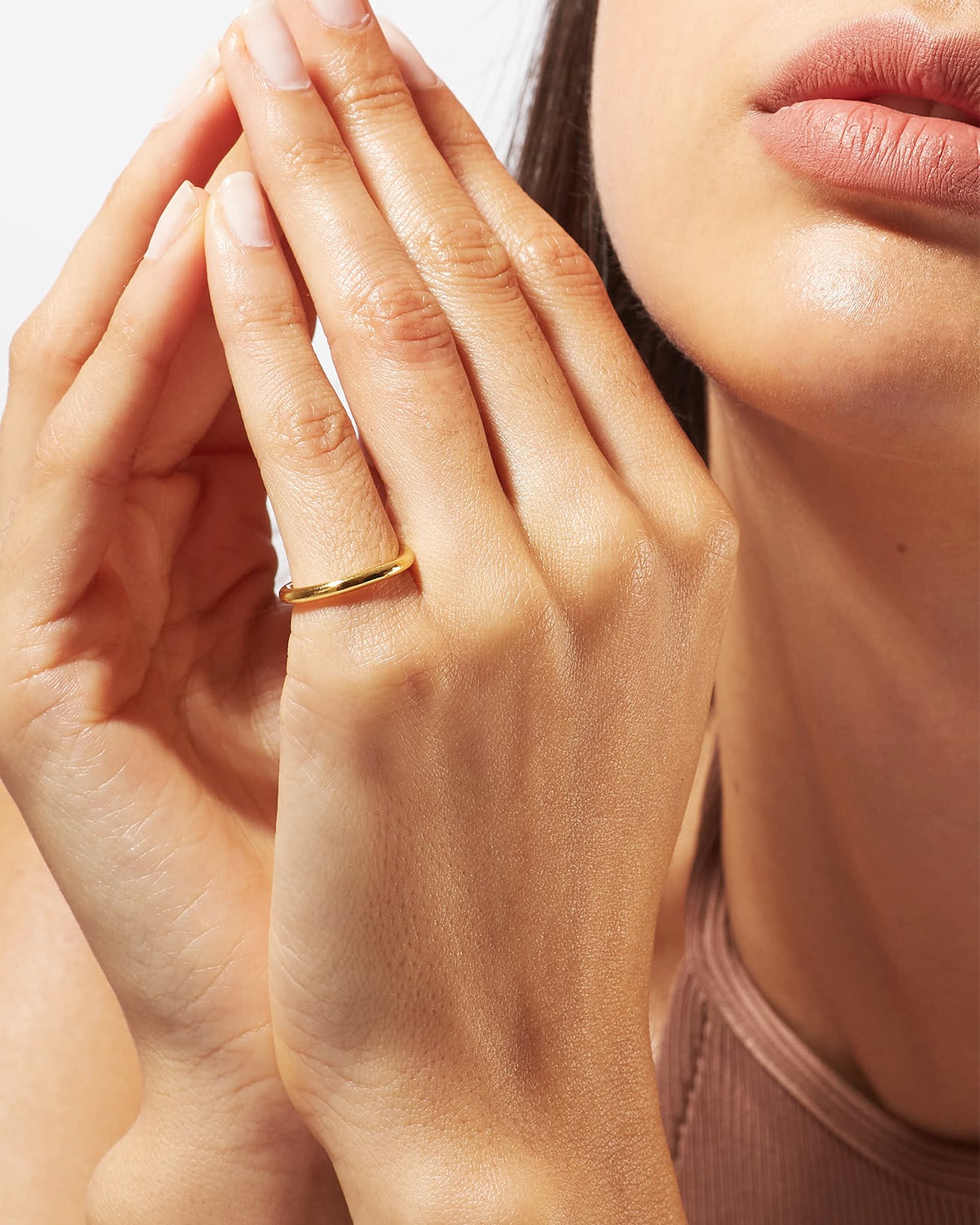 Just Rings Collection, Stacking Plain Ring 2 Plain Gold Stacking Rings SZR254.1