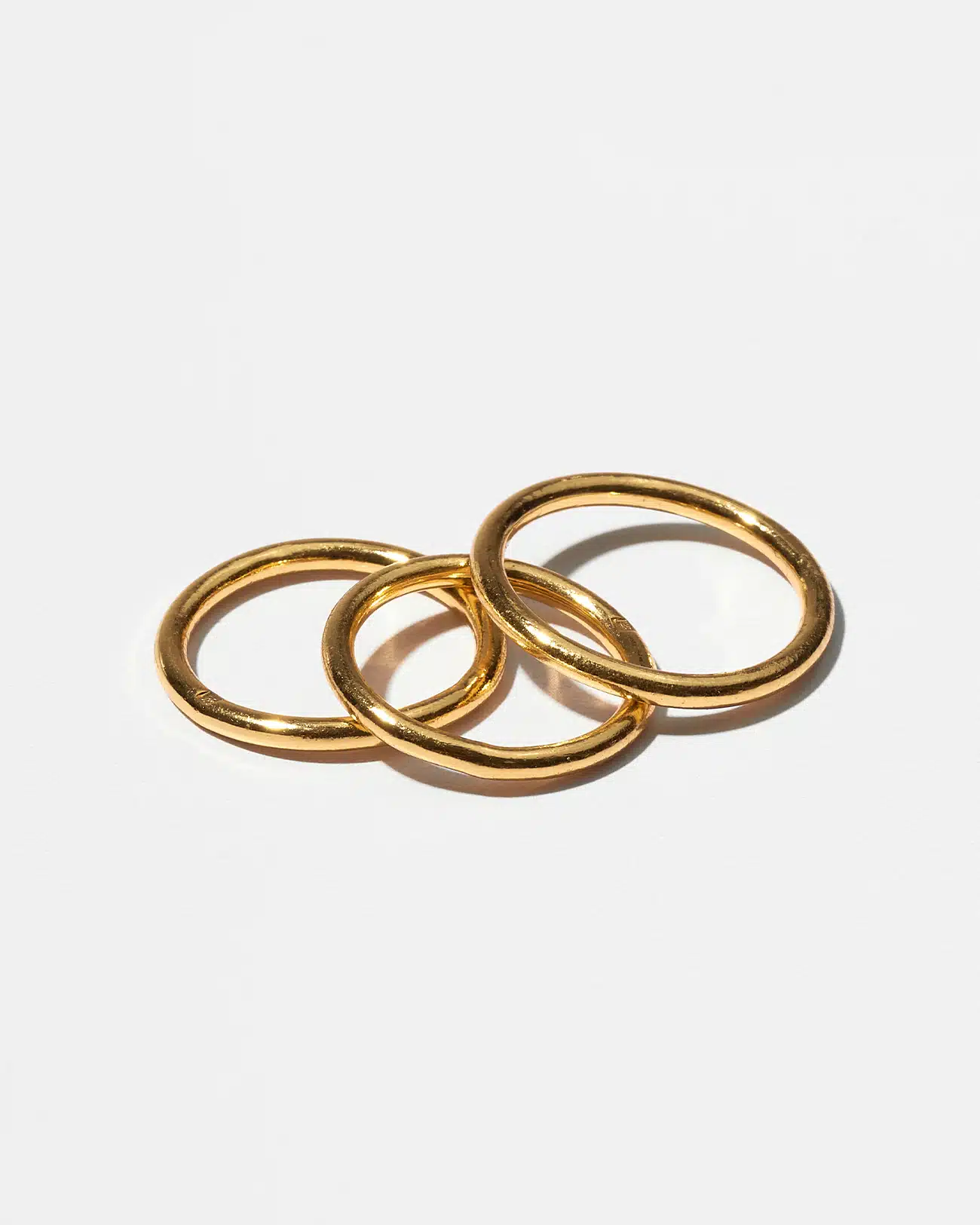 Just Rings Collection, Stacking Plain Ring 3 Plain Gold Stacking Rings SZR254.5