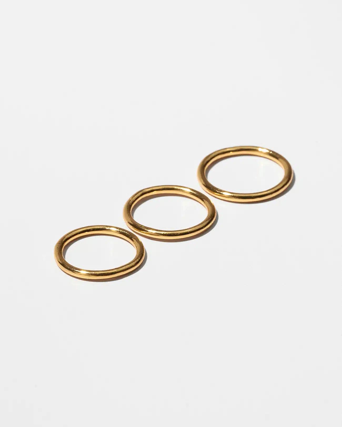 Just Rings Collection, Stacking Plain Ring 4 Plain Gold Stacking Rings SZR254.6