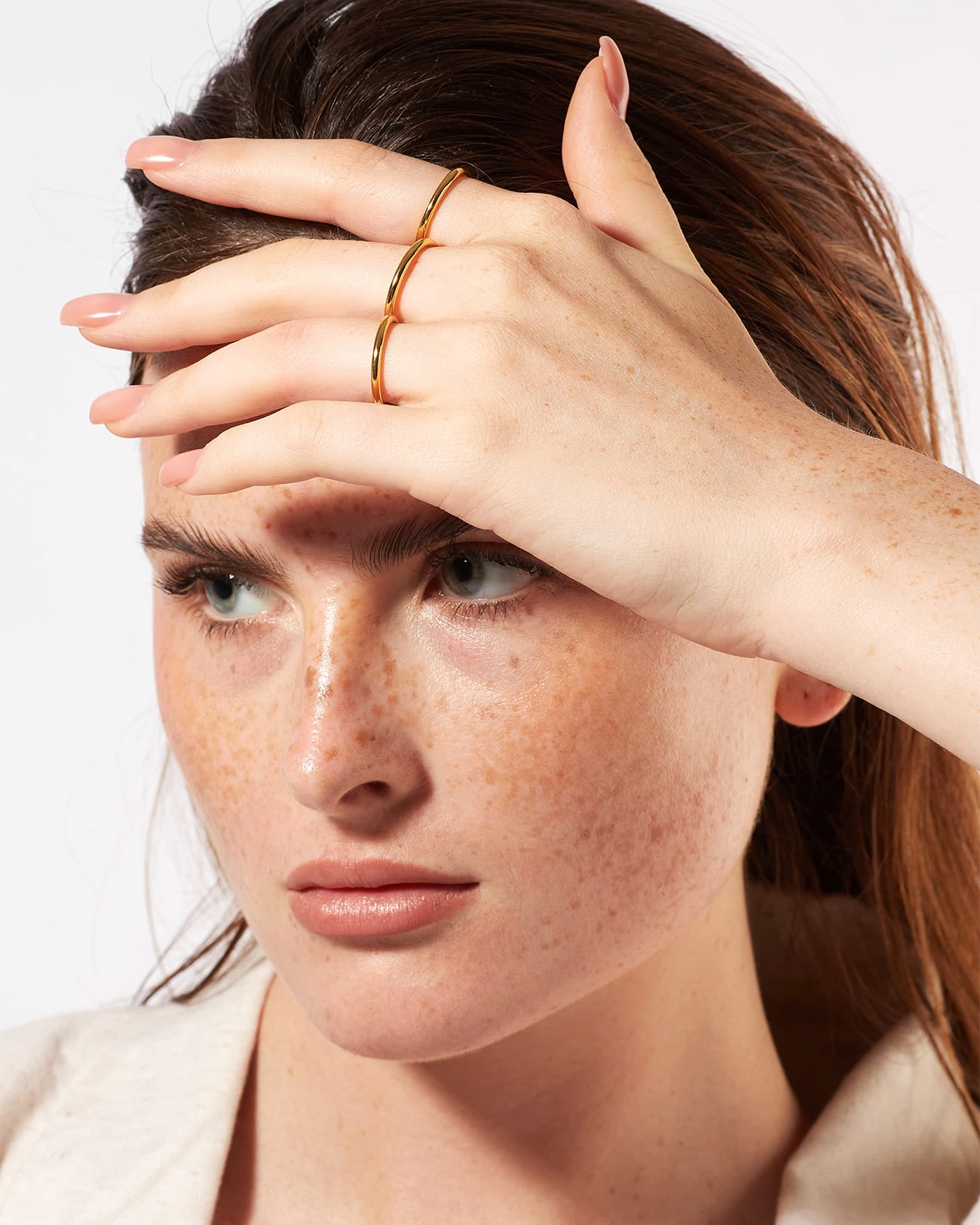 Just Rings Collection, Stacking Plain Ring 5 Plain Gold Stacking Rings SZR254.7