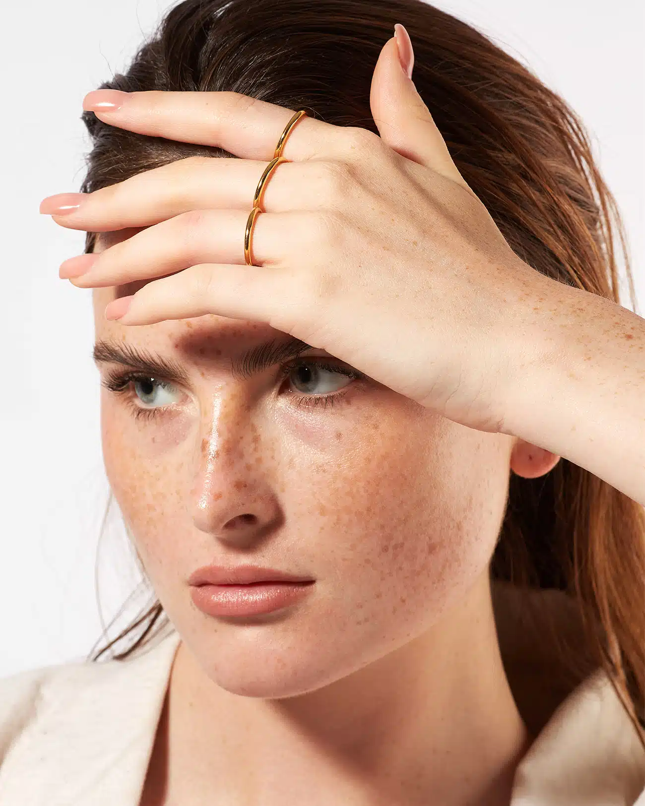 Just Rings Collection, Stacking Plain Ring 5 Plain Gold Stacking Rings SZR254.7