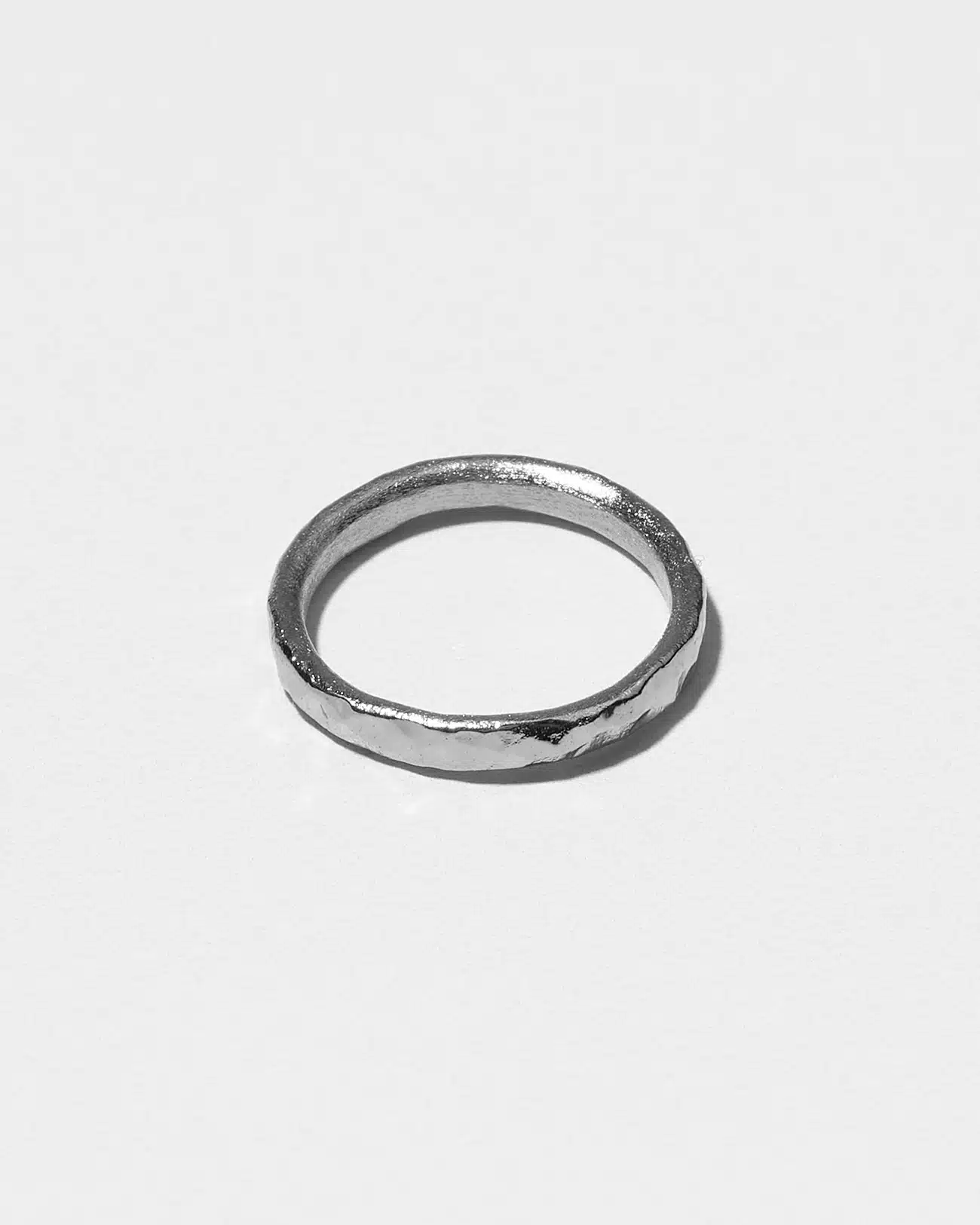Just Rings Collection, Stacking Round Ring 2 Round Texture Platinum Stacking Rings SZR251.2