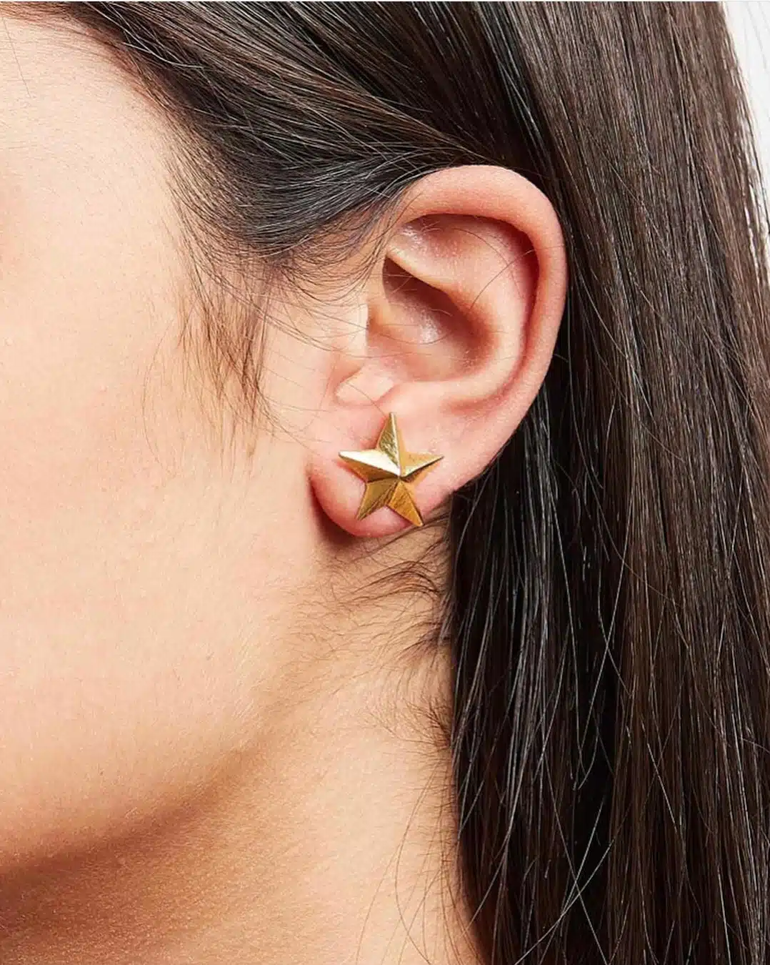 Summer Night Collection, Med 3d Star Earrings 3 SZE264.1