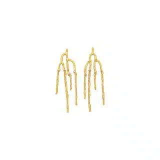 Japanese Tree Collection, 4 Branches Long Stud Earring