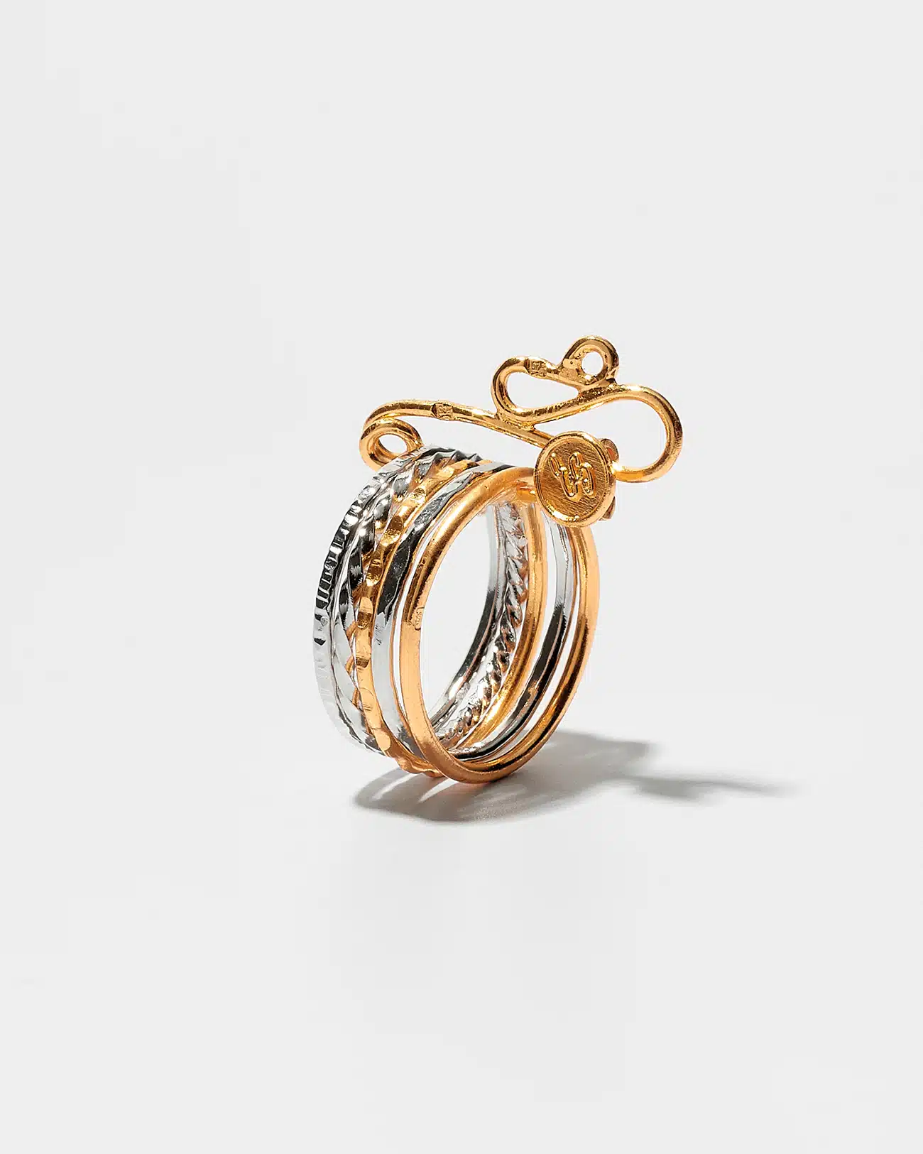 Just Rings Collection, Thin Stacking Rings With Removable Pin 1 Just Rings Collection, Thin Stacking Rings With Removable Pin