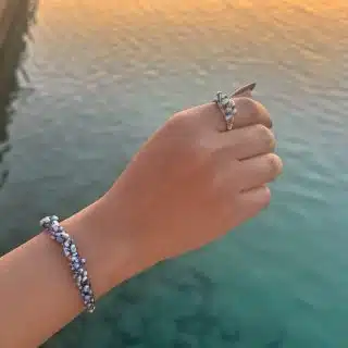 combo nature pearls - blue