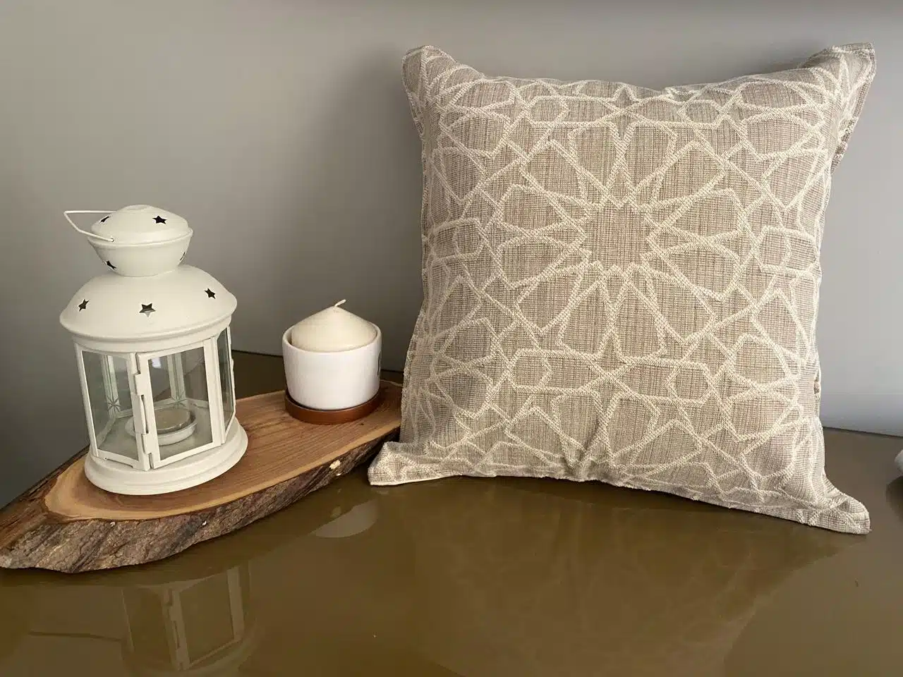 Arabesque beige cushion cover 1 Arabesque beige cushion cover