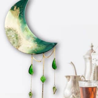 Ramadan Crescent Green Wall Hanging 55 cm