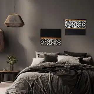 Set of 2 acrylic paintings