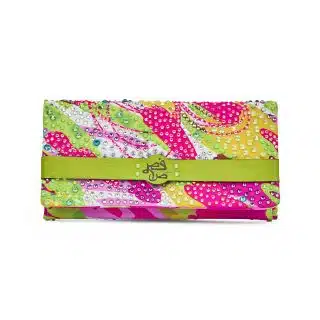 Fuschia Rhinestones Clutch