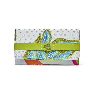 Leaves Rhinestones Clutch