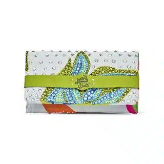 Leaves Rhinestones Clutch
