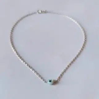 "Evil Eye Silver ankelt