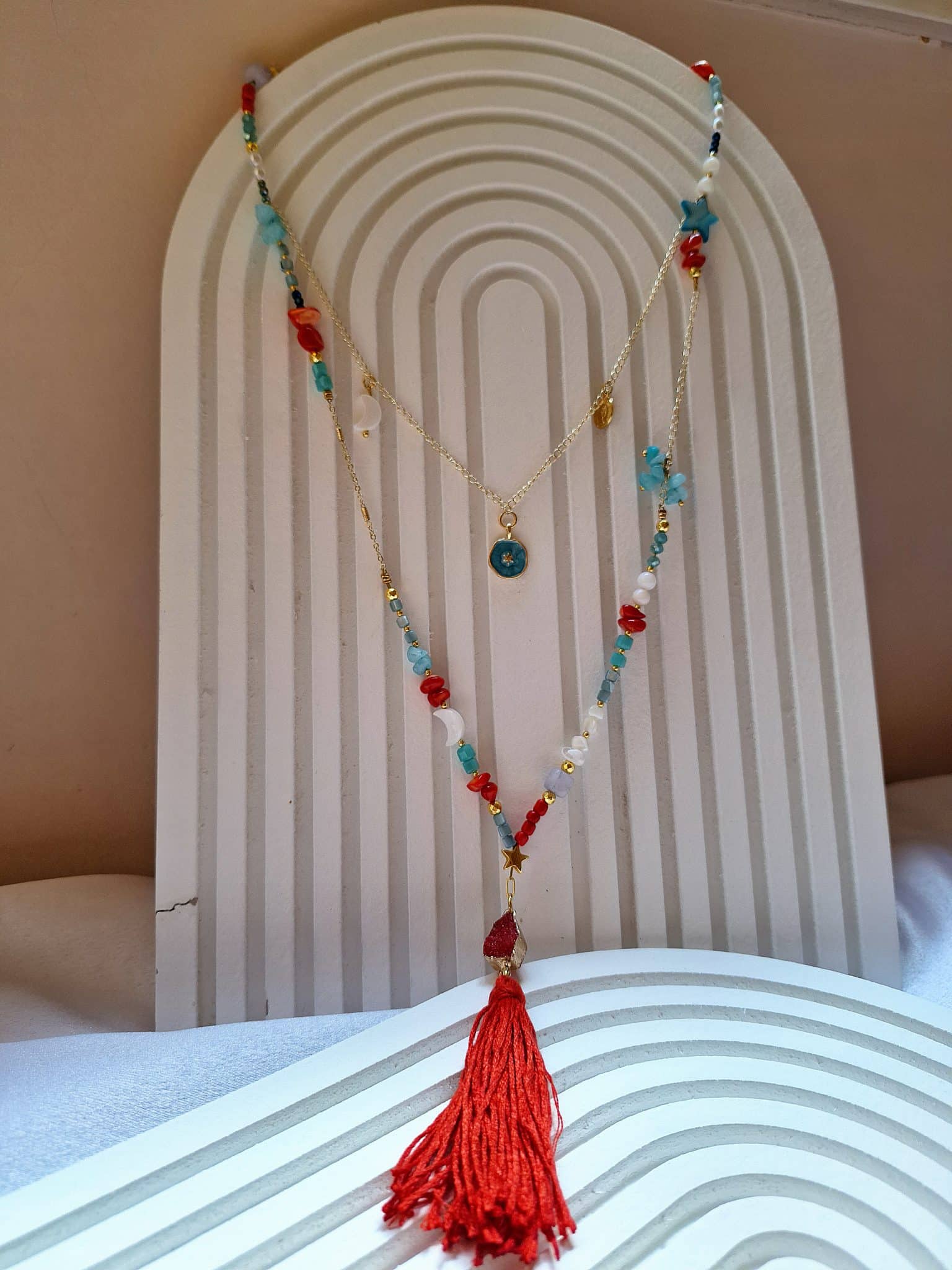 Red necklace 1 Red necklace