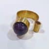 Amethyst sphere ring