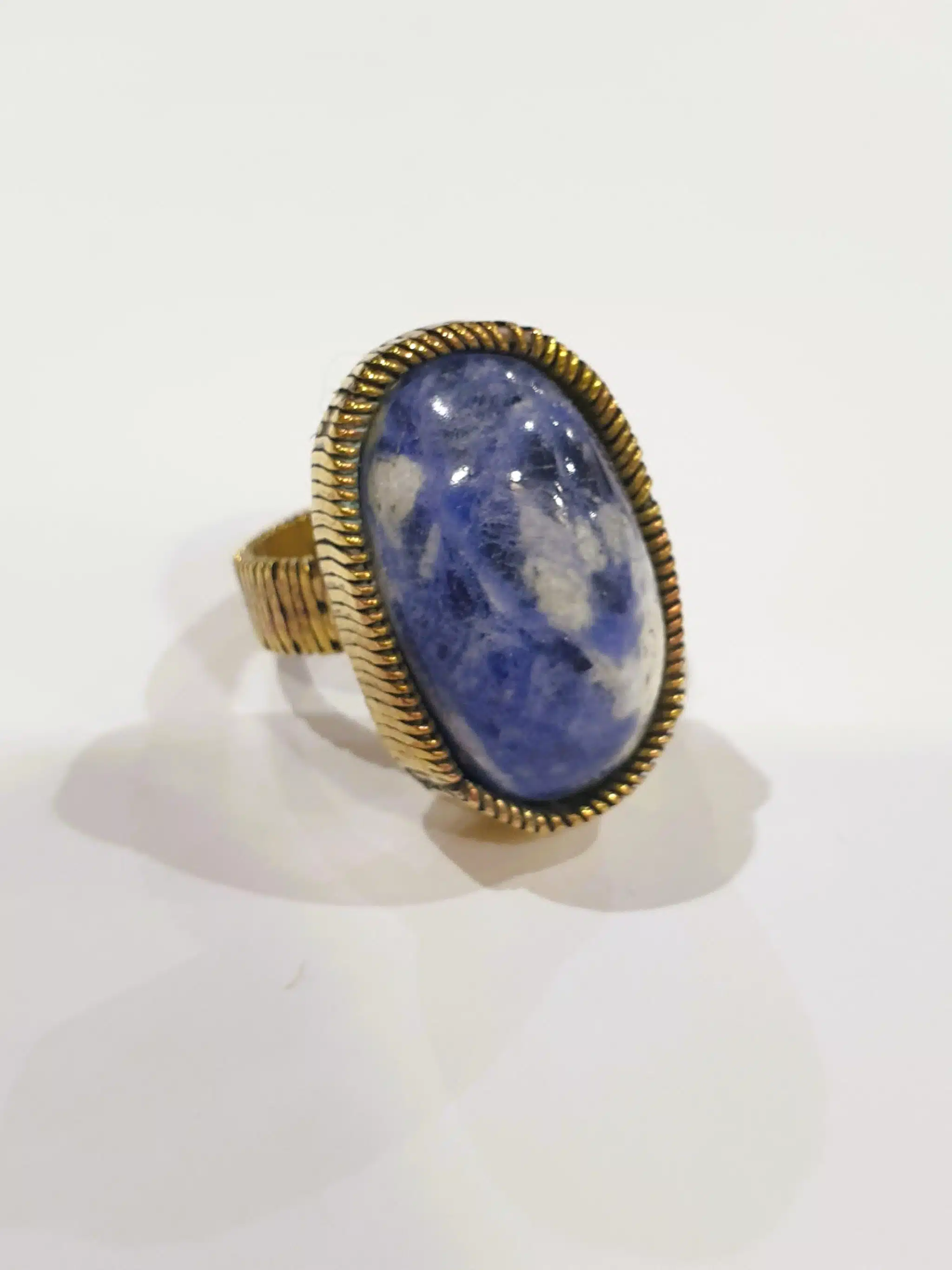 Sodalite wire ring 1 Sodalite wire ring