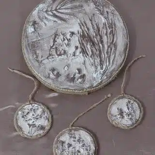 Plaster Art work tablue set of 4