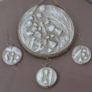 Plaster Art work tablue set of 4