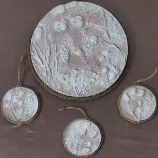 Plaster Art work tablue set of 4