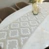 Beige Star Table Runner