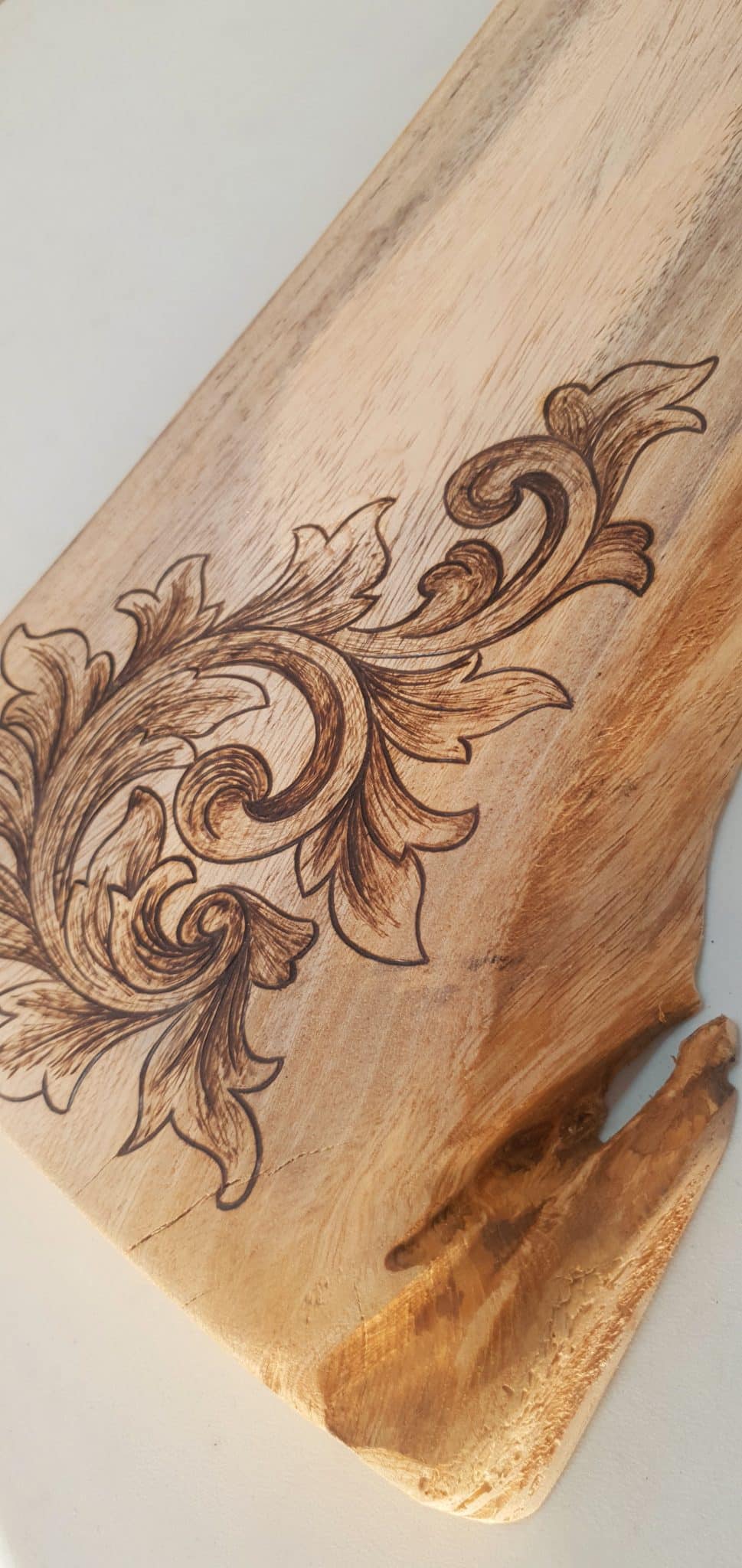 Floral Pattern Tray 4 wood tray