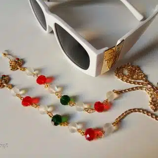 Red/Green tree-of-life glasses chain