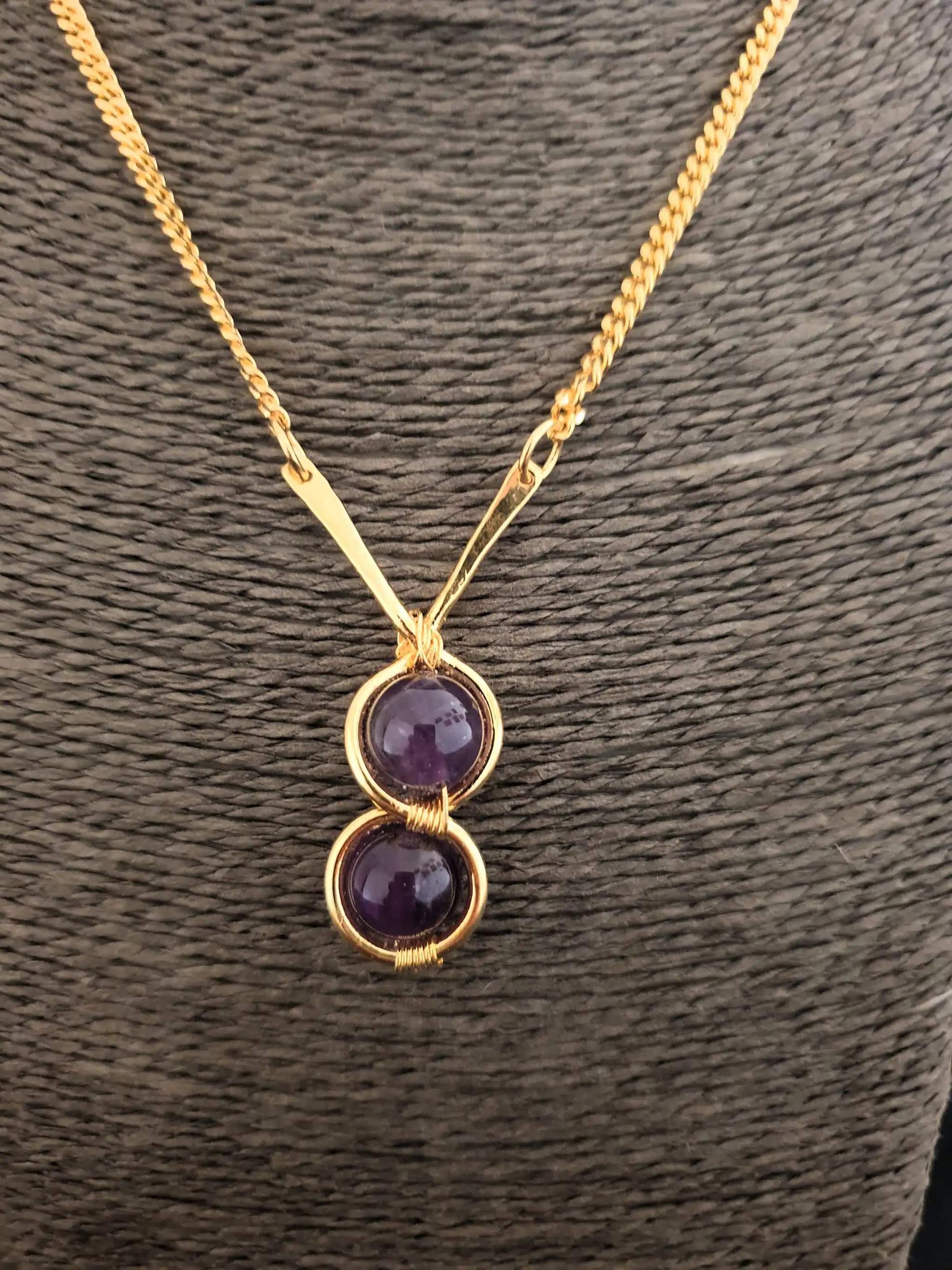Double sphere amethyst necklace 2 20250223 160927 edited scaled
