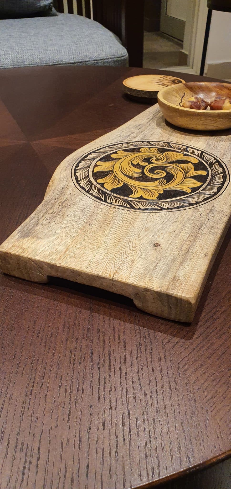 Royal Pattern Tray 10 wood tray