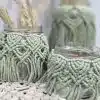 Macrame vases set