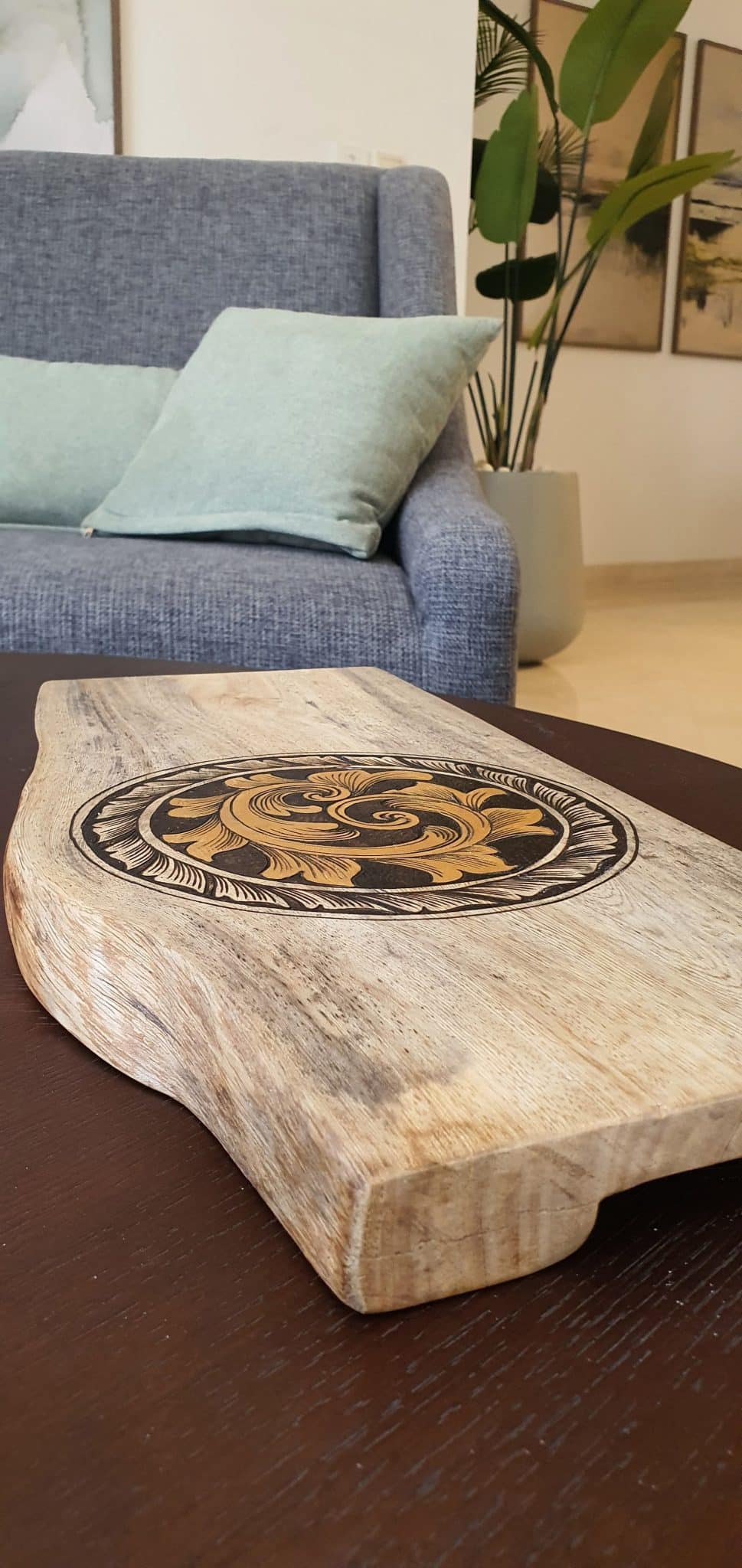 Royal Pattern Tray 1 wood tray