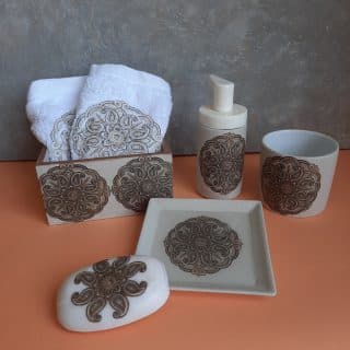 Brown mandala set
