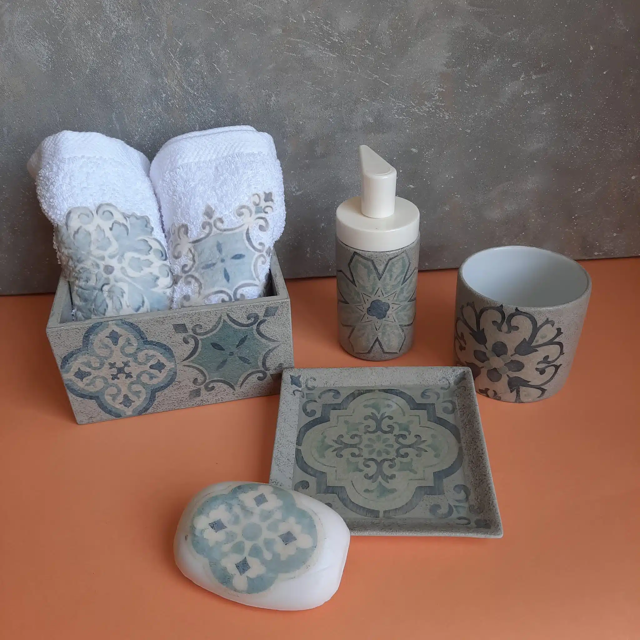 Grey and mint set 1 Grey and mint set