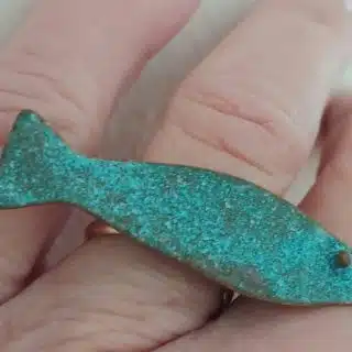 Bluerust vintage fish ring