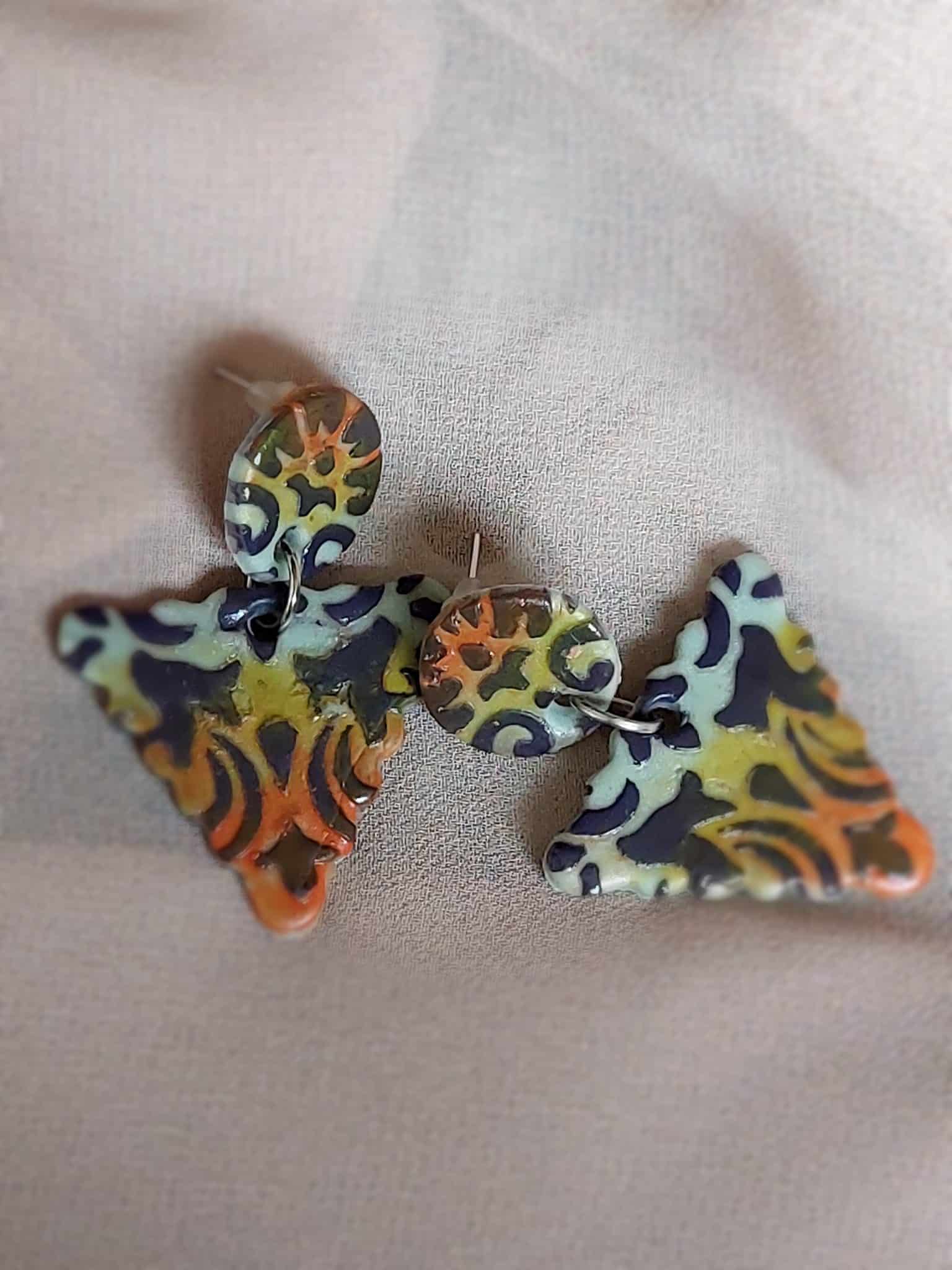 Ceramic earrings handmade 1 Ceramic earrings handmade