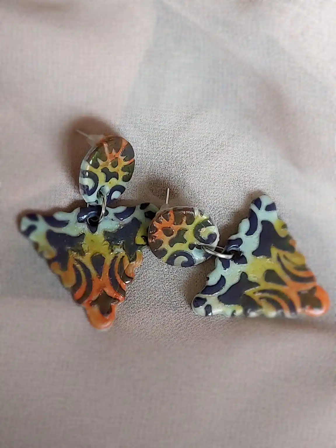 Ceramic earrings handmade 1 Ceramic earrings handmade