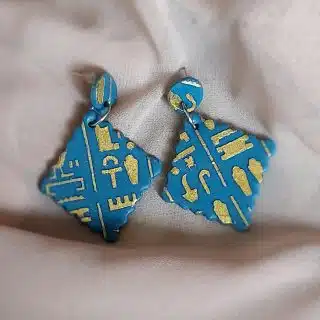 Ceramic earrings handmade