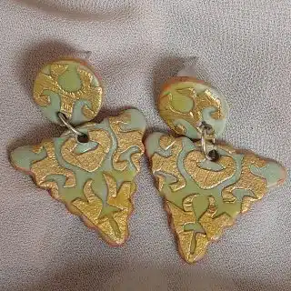 Ceramic earrings handmade