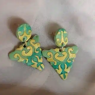 Ceramic earrings handmade