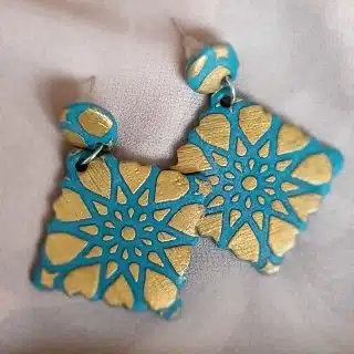 Ceramic earrings handmade