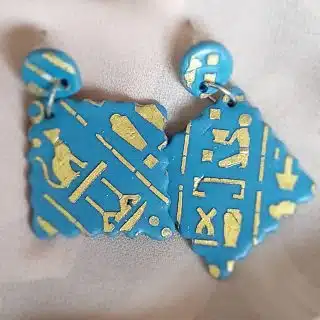Ceramic earrings handmade