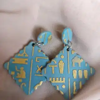 Ceramic earrings handmade