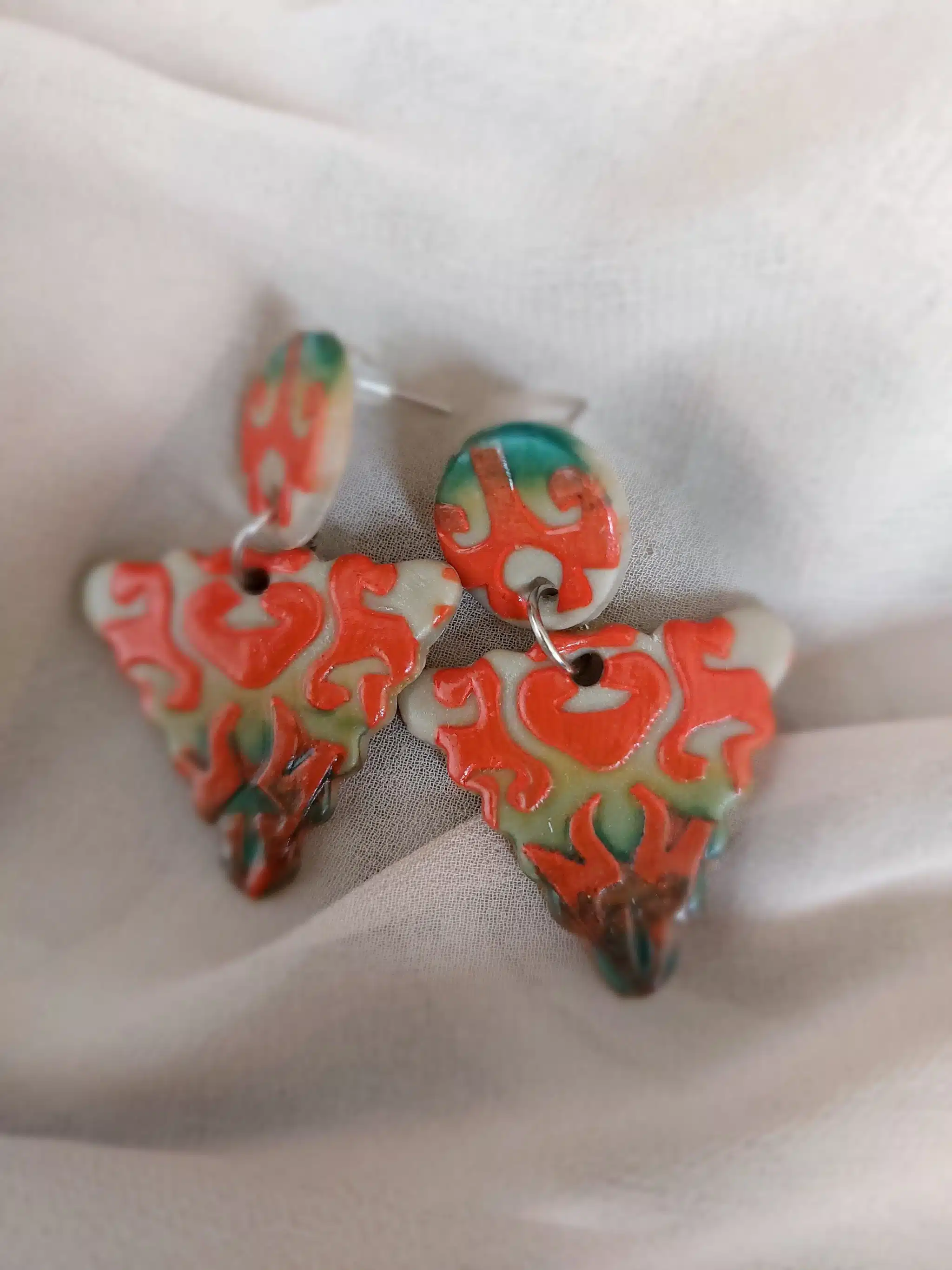 Ceramic earrings handmade 1 Ceramic earrings handmade